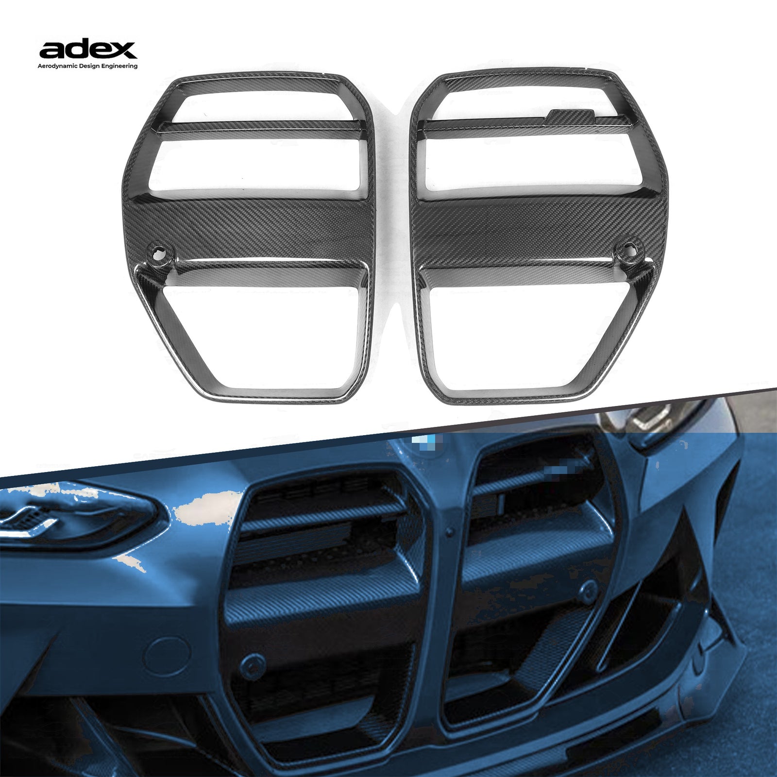 Adex G8X Dry Carbon V Style Front Grille