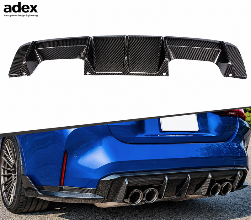 Adex G80/G82 Dry Carbon Fiber OEM Style Rear Bumper Diffuser