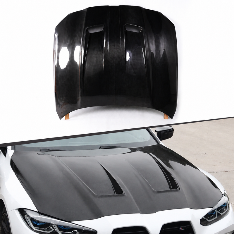 Adex G80 M3 / G82 M4 N Style Dry Carbon Fiber Vented Hood