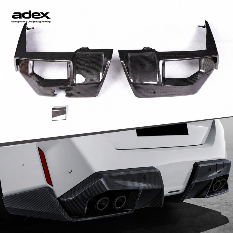 Adex G90 / G99 M5 MP Style 2-Piece Dry Carbon Fiber Rear Diffuser