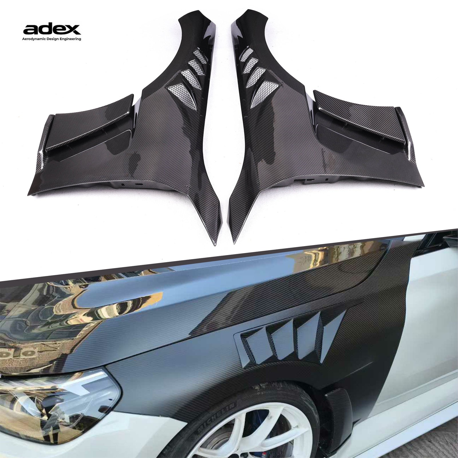 Adex G87 M2 N Style Dry Carbon Fiber Fenders