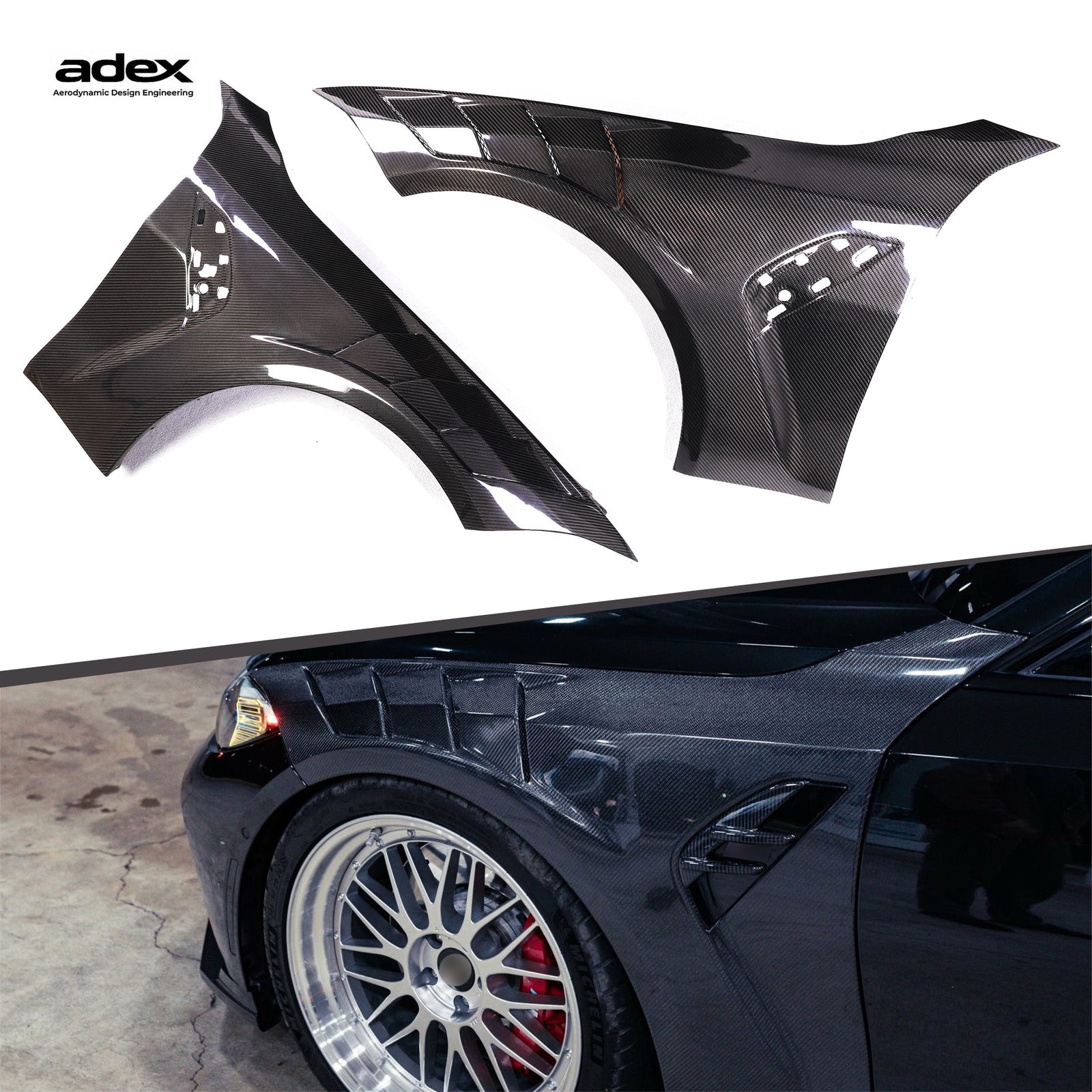Adex G8X AE Style Dry Carbon Fiber Fenders