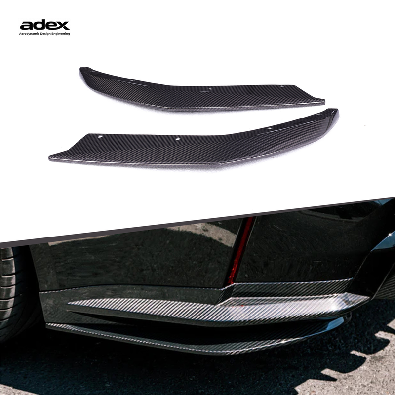Adex G8X MHC Style Rear Bumper Splitters Dry Carbon Fiber