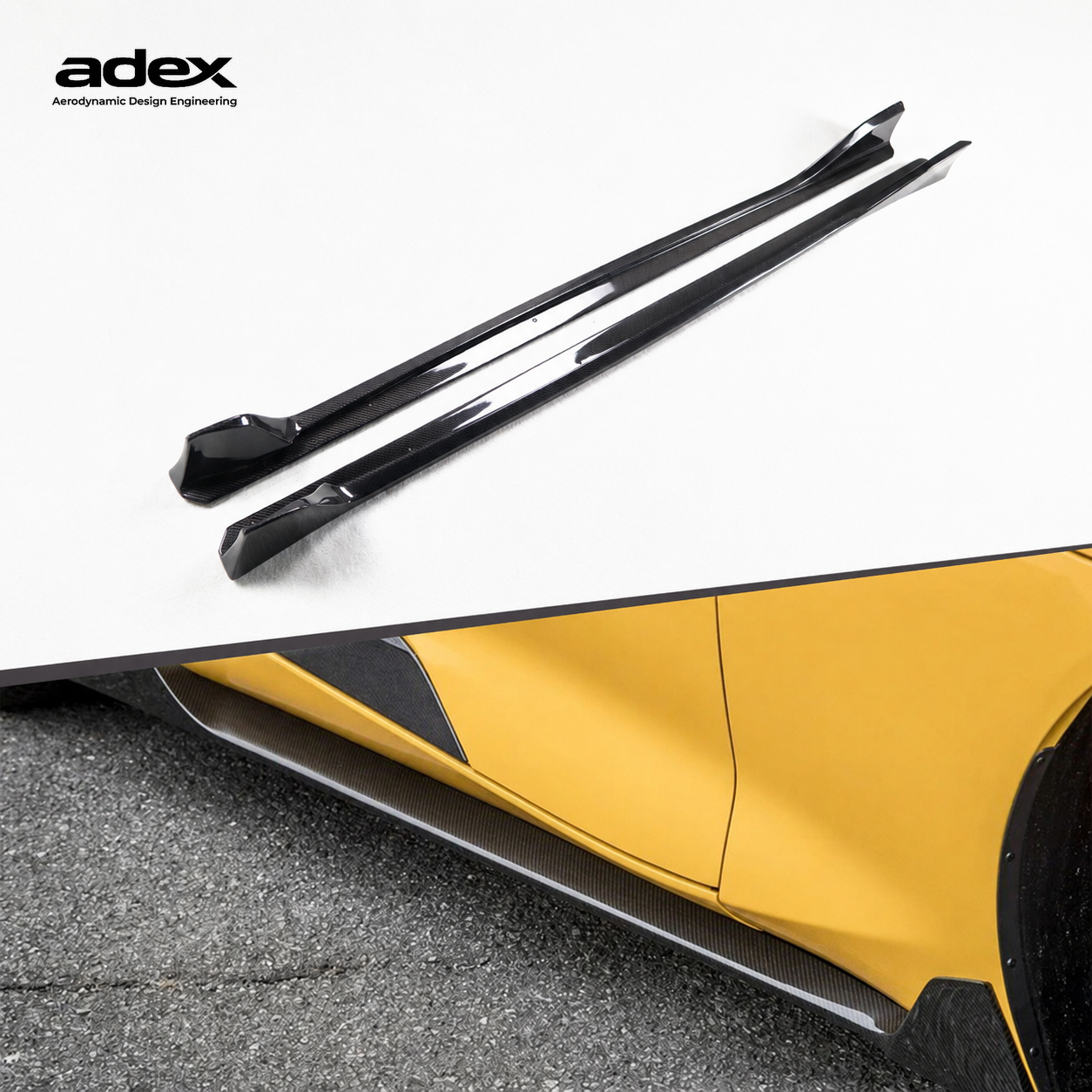 Adex Toyota Supra AG Style Carbon Fiber Side Skirts