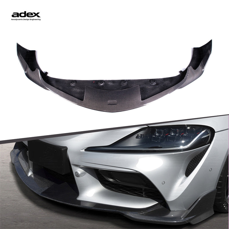 Adex Toyota Supra Tom's Style Carbon Fiber Front Lip