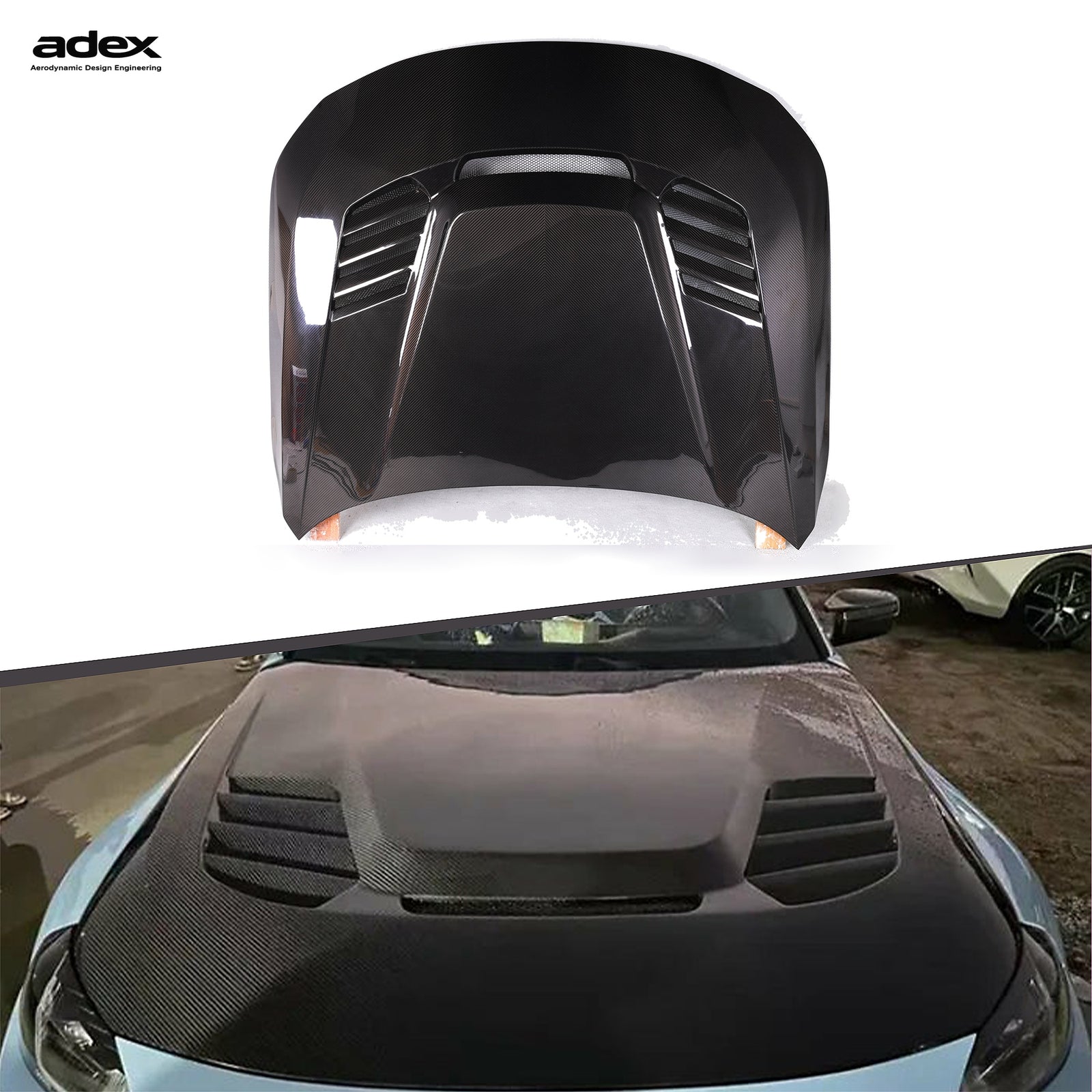 Adex G87 M2 V Style Dry Carbon Fiber Hood